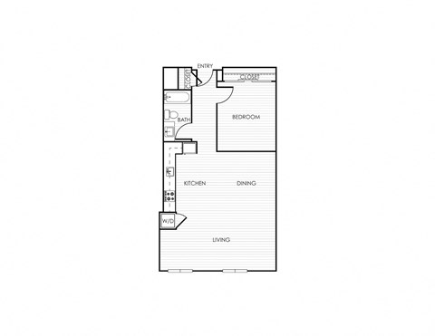 the 443 floor plan of a town house with a garage